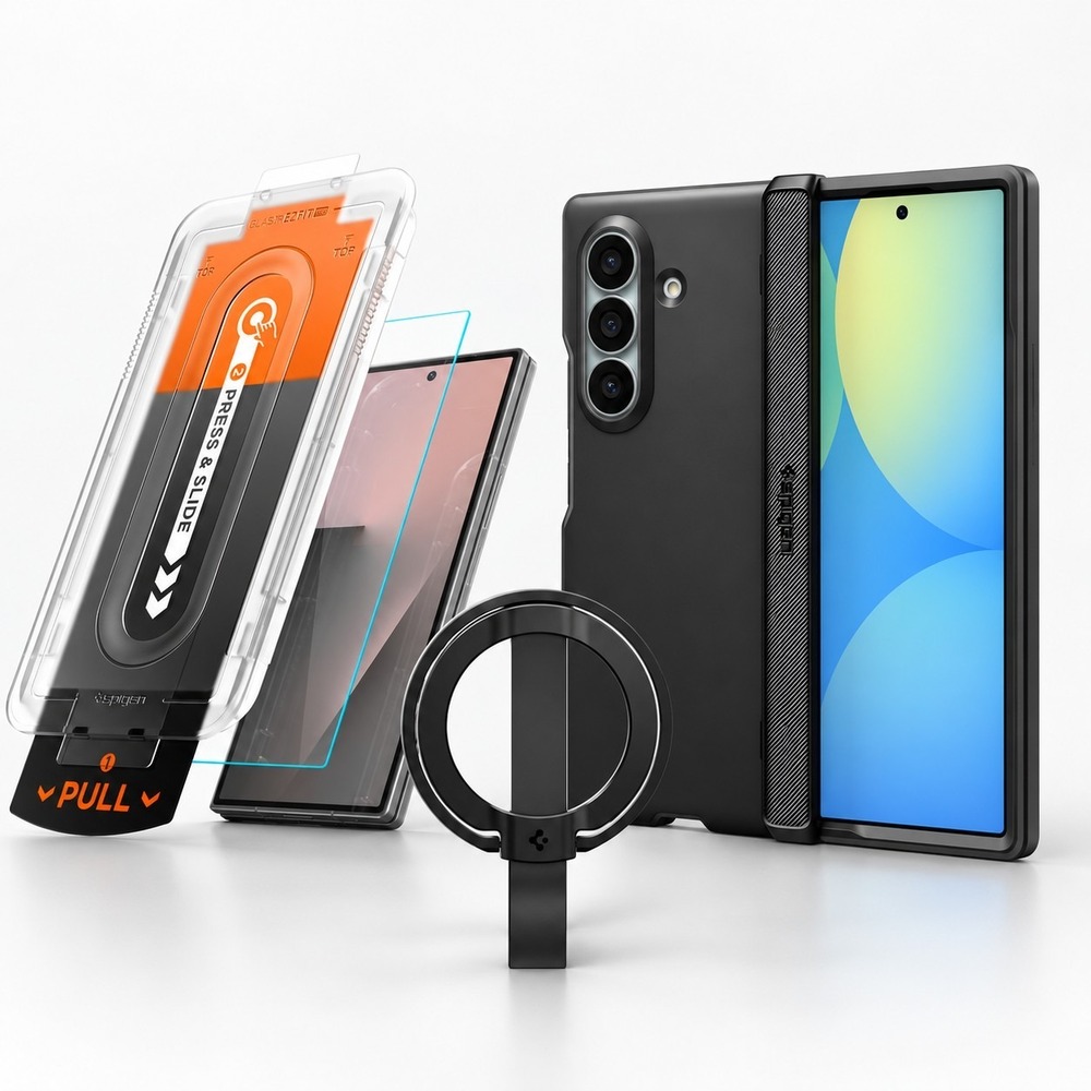 Spigen Slim Armor Pro Mag Fit Case EZ Fit Pro Glass O-Mag Holder Z Fold 8 Ultra